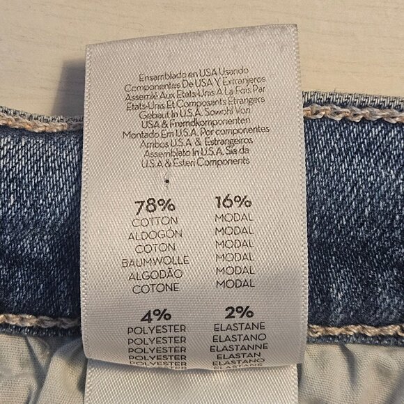 Mother Women Mid-Rise Dazzler Ankle Fray Jeans 26 Quiet Luxury LA Street Style - Picture 10 of 16